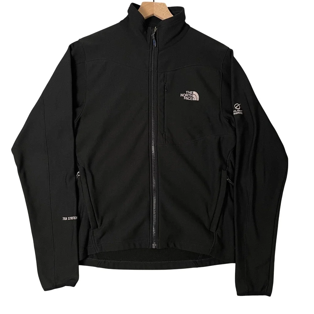 The North Face Jacket Mens Medium Flight Series TKA Stretch Black Full Zip - Picture 2 of 14